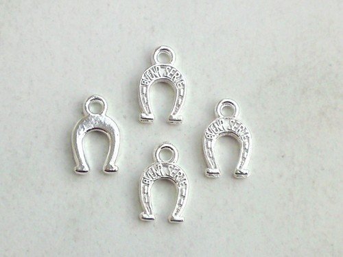 10x anhänger hufeisen 12x8mm - 10x,