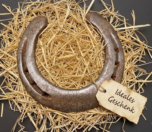 Echtes hufeisen als geschenk - echtes,