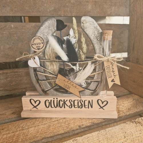 Hufeisen mit namen geschenk - mit,