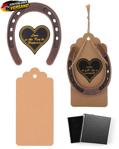 Hufeisen glücksbringer set - hufeisen,